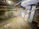 This basement has a water heater, furnace, and concrete flooring at 638 W 30Th St, Indianapolis, IN 46208
