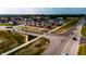 Aerial view of a new neighborhood with sidewalks and green spaces at 7367 Broadview Ln, McCordsville, IN 46055