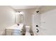 This bathroom has a shower/tub combo, single sink vanity, and matte black hardware at 7367 Broadview Ln, McCordsville, IN 46055