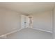 A bright bedroom features a large closet with white double doors and neutral paint at 7367 Broadview Ln, McCordsville, IN 46055