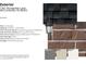 Brick Farmington exterior detail with Madison 1-Light Black lighting and Timberline Charcoal shingles at 7367 Broadview Ln, McCordsville, IN 46055