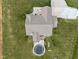 Aerial view of home showing roof and backyard deck with pool at 8225 W 825 N, Thorntown, IN 46071