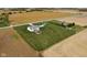 Property featuring a house with an above ground pool, storage shed, and a fire pit at 8225 W 825 N, Thorntown, IN 46071