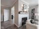 Cozy living room featuring a fireplace and comfortable seating arrangement at 8660 Hudson Way, Brownsburg, IN 46112