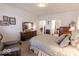 Comfortable bedroom with carpet floors and a neutral color scheme at 8724 Faulkner Dr, Indianapolis, IN 46239