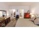 Open bedroom layout featuring carpet flooring and ample natural light at 8724 Faulkner Dr, Indianapolis, IN 46239