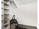 Functional closet with shelving and space for storage accessories at 877 N East St # 103, Indianapolis, IN 46202