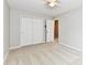 Bedroom featuring a ceiling fan, carpet floors, and a closet with white doors at 10669 Springston Ct, Fishers, IN 46037