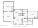 Detailed floor plan showcasing layout with dimensions of the kitchen, bedrooms, and living areas at 1390 Greenfield Ave, Noblesville, IN 46060