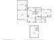 Detailed floorplan showcasing the layout of the home, including the kitchen, bedrooms, and living areas at 1390 Greenfield Ave, Noblesville, IN 46060