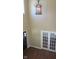 Overhead view of the foyer with beautiful hardwood floors and french doors at 1588 E Us Highway 136, Hillsboro, IN 47949