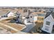 Beautiful aerial view of home with mature landscaping, neutral paint, and three-car garage at 15969 Sonnet Park Ln, Westfield, IN 46074