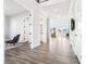 Spacious foyer with hardwood floors and neutral décor at 15969 Sonnet Park Ln, Westfield, IN 46074