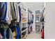 Spacious walk-in closet with custom shelving, and plenty of space for clothes and accessories at 234 N State Ave, Indianapolis, IN 46201