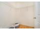 Empty walk-in closet featuring wire shelving and neutral walls at 355 E Ohio St # 116, Indianapolis, IN 46204