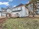Spacious backyard with wood deck and tree at 422 E Main St, Lebanon, IN 46052