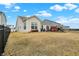 Well-maintained backyard features a patio ideal for relaxing and enjoying the outdoors at 4425 Maize Ln, Whitestown, IN 46075