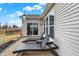 Charming backyard patio with stylish lounge chairs and scenic yard view at 4425 Maize Ln, Whitestown, IN 46075