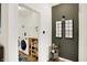Mudroom featuring a laundry room with washer and dryer and shoe rack at 4425 Maize Ln, Whitestown, IN 46075