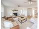 Bright and airy living room with hardwood floors, neutral decor, a fireplace, and plenty of natural light at 4981 E County Road 200 S, Avon, IN 46123