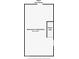 Floorplan showing the unfinished basement space and location of stairs at 5053 E Michigan St, Indianapolis, IN 46201