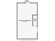 Unfinished basement floorplan showing dimensions and staircase access at 5053 E Michigan St, Indianapolis, IN 46201