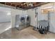 A basement with a washer, dryer, and utility sink at 5124 Wexford Rd, Indianapolis, IN 46226