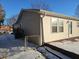 This home has a nice backyard with a door and a window at 5816 Coppock Ln, Indianapolis, IN 46221