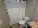 Bathroom with a shower/tub combo at 5816 Coppock Ln, Indianapolis, IN 46221