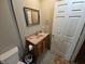 Bathroom with a vanity and a sink at 5816 Coppock Ln, Indianapolis, IN 46221