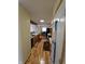 Bright kitchen showcasing wooden cabinets, modern appliances, and hardwood floors at 5816 Coppock Ln, Indianapolis, IN 46221