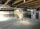 Spacious unfinished basement with utilities and potential for customization, ideal for storage or future living space at 618 Firefly Ct, Greenfield, IN 46140