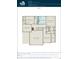Oakdale Greenfield Floor Plan level 2; features the owner's suite, laundry room, and game room at 7197 Barrett Dr, Brownsburg, IN 46112