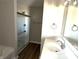 Modern bathroom features a glass shower, a vanity with ample counter space, and updated fixtures at 750 Oakleaf Dr, Greenfield, IN 46140