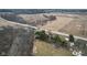Aerial view of surrounding farmland, river and landscape surrounding the property at 11131 N State Road 9, Fountaintown, IN 46130