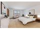 Bedroom featuring neutral decor, a window, carpet flooring and comfortable furnishings at 11131 N State Road 9, Fountaintown, IN 46130