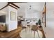 Eat-in kitchen area featuring a table and seating, perfect for casual dining at 11131 N State Road 9, Fountaintown, IN 46130