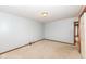 This cozy bedroom is carpeted and features an overhead light at 120 Saratoga Way, Anderson, IN 46013