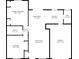 Detailed floorplan showcasing the layout of the house, including the dimensions of each room at 120 Saratoga Way, Anderson, IN 46013