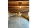 Unfinished basement with exposed ceiling, concrete floors and insulation, offering potential for customization at 1986 Mccormick Dr, Greenwood, IN 46143
