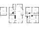 Floor plan illustrating the layout of all three floors at 2257 E Brookside Ave, Indianapolis, IN 46218