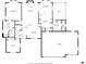 Detailed floor plan showcasing the layout of the home, including the kitchen, bedrooms, and living spaces at 2487 Wayward Wind Dr, Indianapolis, IN 46239