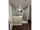Contemporary shower with a glass enclosure, rain shower head, and sleek tile design at 4187 Risen Star Way, Bargersville, IN 46106