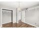 This bedroom has a closet and a door at 5465 Leone Dr, Indianapolis, IN 46226