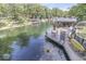 Lakeside dock with cozy seating, perfect for relaxing and enjoying the waterfront at 6420 Oriole Dr, Nineveh, IN 46164