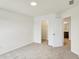 Bedroom with wall-to-wall carpeting, recessed ceiling light, and access to the closet at 7161 Jackson Dr, Cumberland, IN 46229