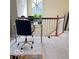 Upstairs office area with a modern desk setup, providing a functional and bright workspace at 9506 Oakley Dr, Indianapolis, IN 46260