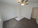Bedroom with ceiling fan, carpet flooring, and great natural light at 1038 W 33Rd St, Indianapolis, IN 46208
