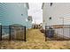 Fenced backyard between houses, offering a sense of privacy and green space at 15432 Heatherbank Dr, Westfield, IN 46074