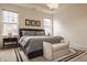Serene main bedroom featuring a king bed, stylish rug, and an abundance of natural light at 15432 Heatherbank Dr, Westfield, IN 46074